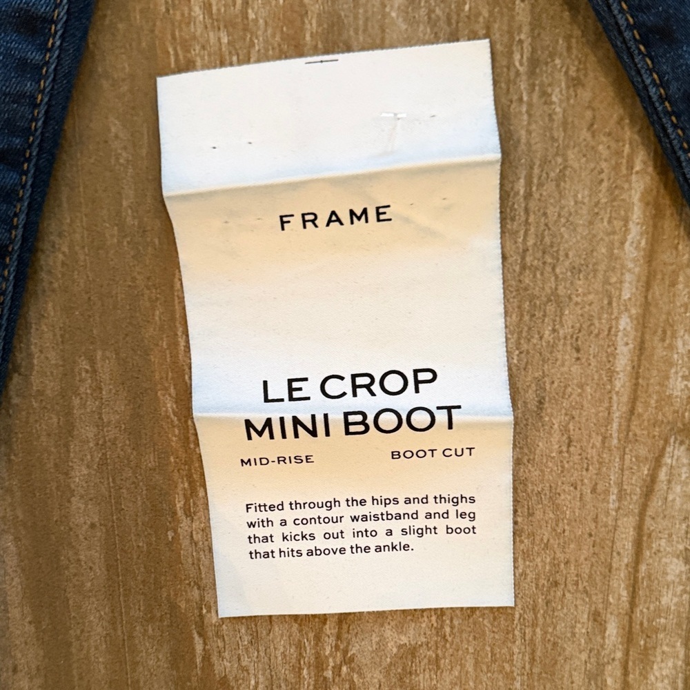 Frame Le Crop Mini Boot Mid-rise Jeans - Picture 3 of 11